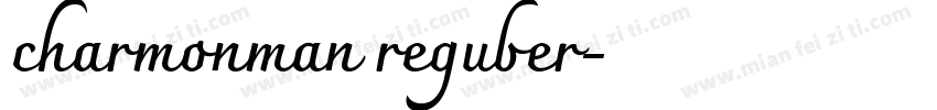 charmonman reguber字体转换